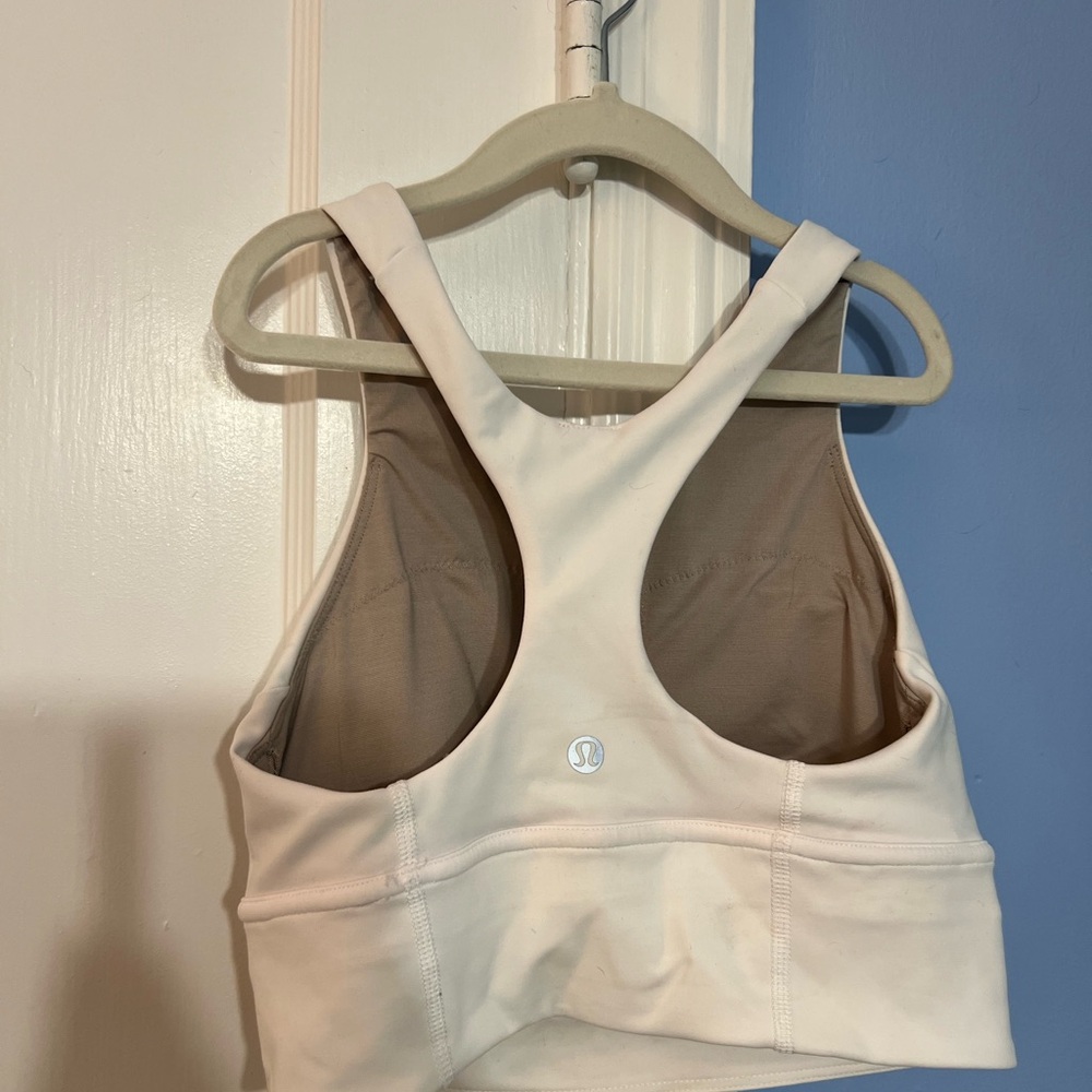 lululemon athletica Cream Sports Bra